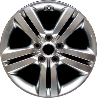 KIA Magentis 2009-2010, Optima 2009-2010 powder coat smoked hyper 17x6.5 aluminum wheels or rims. Hollander part number 74613, OEM part number 529102G860.