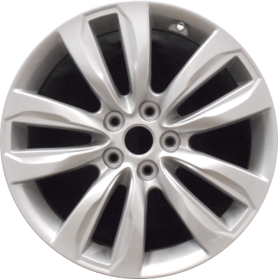 KIA Sorento 2011-2013 powder coat silver 18x7 aluminum wheels or rims. Hollander part number ALY74633U20, OEM part number 529102P185.