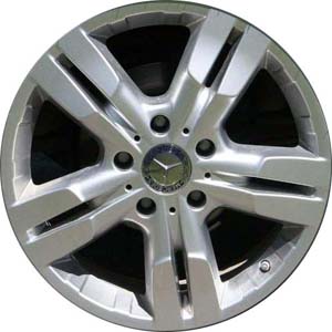 Mercedes-Benz G550 2009-2010 powder coat silver 18x7.5 aluminum wheels or rims. Hollander part number ALY85068, OEM part number 4634012202.