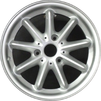 Smart ForTwo 2008-2015, Electric 2016-2017 powder coat silver 15x4.5 aluminum wheels or rims. Hollander part number 85174, OEM part number 4514011402CA4L.