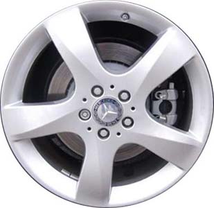 Mercedes-Benz R350 2011-2013 powder coat silver 19x8 aluminum wheels or rims. Hollander part number ALY85157/85243, OEM part number 2514013902.