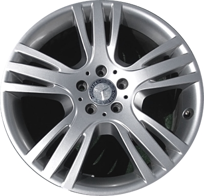 Mercedes-Benz GLK250 2014-2015, GLK350 2013-2015 powder coat silver 19x7.5 aluminum wheels or rims. Hollander part number 85276, OEM part number 2044011104.