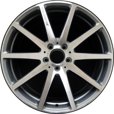 Mercedes-Benz S63 2015-2018 grey machined 19x8.5 wheels or rims. Hollander part number ALY85424, OEM part number 2224010200.