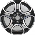 ALY85467 Smart ForTwo Wheel/Rim Black Machined #4534018600