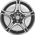 ALY85470 Smart ForTwo Wheel/Rim Black Machined #4534013100