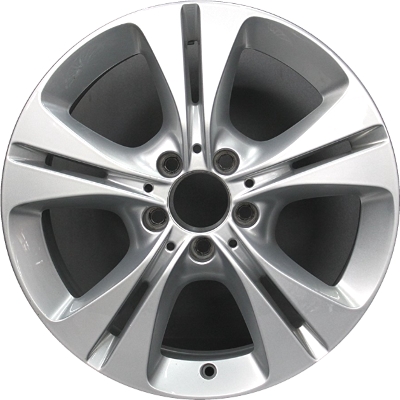 Mercedes-Benz C300 2017 powder coat silver 17x7 aluminum wheels or rims. Hollander part number ALY85511, OEM part number 20540143007X45.