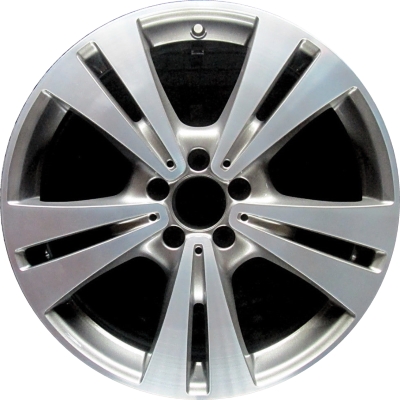 Mercedes-Benz C300 2017-2018 grey machined 19x7.5 aluminum wheels or rims. Hollander part number ALY85514, OEM part number 20540127007X44.