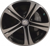 ALY85558 Mercedes-Benz SL450 Wheel/Rim Black Machined #23140115007X23