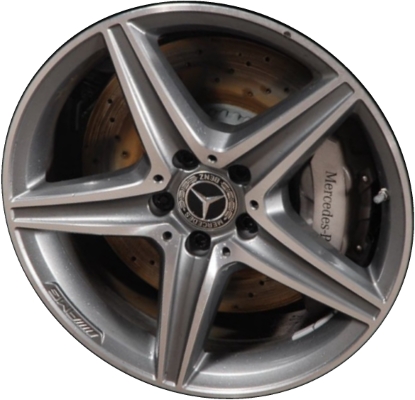 Mercedes-Benz E300 2017-2019, E350 202 , E400 2018, E450-2019-2020 grey or black machined 18x8 aluminum wheels or rims. Hollander part number 85538U/85608, OEM part number 21340118007X21, 21340118007X23.