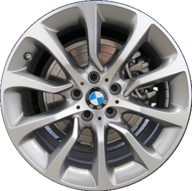 BMW 528i 2014-2016, 535i 2014-2016, 550i 2014-2016, 640i 2012-2016, 650i 2012-2016, ActiveHybrid 5 2012-2015 grey machined 19x8.5 aluminum wheels or rims. Hollander part number, OEM part number 36116857666.