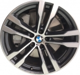 ALY86052 BMW X5, X6 Wheel/Rim Charcoal Machined #36117846788