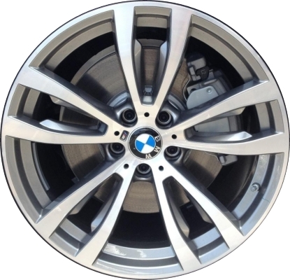 BMW X5 2014-2018, X6 2014-2019 multiple finish options 20x10 aluminum wheels or rims. Hollander part number 86053U, OEM part number 36117846790, 36118064894.
