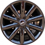 ALY86082U45 Mini Cooper Wheel/Rim Black Painted #36116855109