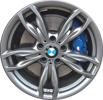 BMW 228i 2014-2016, 230i 2017-2020, M235i 2014-2016, M240i 2017-2021 powder coat grey or charcoal 18x7.5 aluminum wheels or rims. Hollander part number 86128U, OEM part number 36117845870, 36117847413.