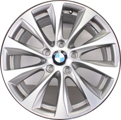 BMW 228i 2014-2016, 230i 2017-2020, M235i 2014-2016, M240i 2017-2020 powder coat silver or grey machined 18x7.5 aluminum wheels or rims. Hollander part number 86130U, OEM part number 36116796216, 36116869800.