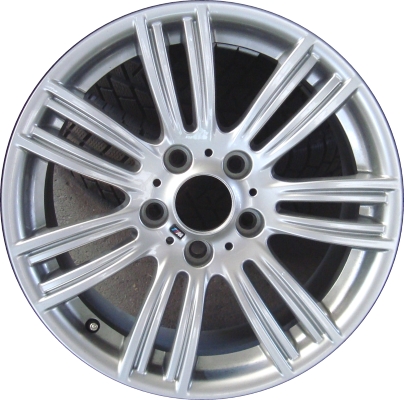BMW 228i 2014-2016, M235i 2014-2016 powder coat silver 17x7.5 aluminum wheels or rims. Hollander part number 86147, OEM part number 36117845850.