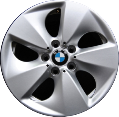BMW 640i 2016-2019, 650i 2018-2019 powder coat silver 17x8 aluminum wheels or rims. Hollander part number 86182/86183, OEM part number 36316794681, 36316794682.