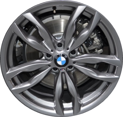 BMW 640i 2016-2019, 650i 2016-2019 powder coat grey 20x8.5 aluminum wheels or rims. Hollander part number 86186, OEM part number 36117845867.