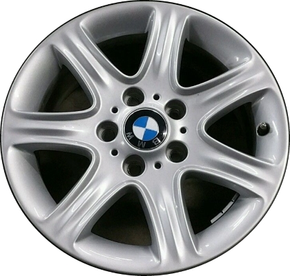BMW 228i 2014-2016, 230i 2017 powder coat silver 16x7 aluminum wheels or rims. Hollander part number 86234, OEM part number 36116796201.