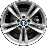 ALY86267 BMW 320i, 328i, 330e, 330i, 340i Wheel/Rim Silver Painted #36116866398