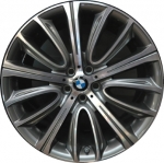 ALY86284 BMW 640i GT, 740e, 740i, 745e, 750i, M760i Wheel/Rim Grey Machined #36116863110