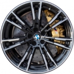 ALY86388U46 BMW M5 Wheel/Rim Black Machined #36118073977