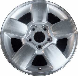 Jeep Grand Cherokee 1999-2003 silver machined 17x7.5 aluminum wheels or rims. Hollander part number ALY9035, OEM part number 5HB10PAKAB.