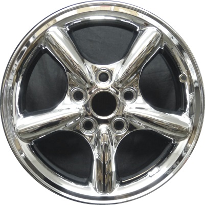 Jeep Grand Cherokee 2002-2004 chrome 17x7.5 aluminum wheels or rims. Hollander part number ALY9043, OEM part number Not Yet Known.