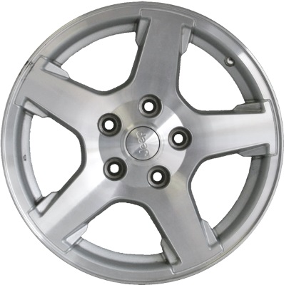 Jeep Grand Cherokee 2005-2007 silver or grey machined 17x7.5 aluminum wheels or rims. Hollander part number ALY9055U, OEM part number Not Yet Known.