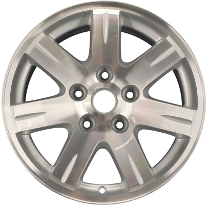 Jeep Grand Cherokee 2006-2010 silver machined 17x7.5 aluminum wheels or rims. Hollander part number ALY9080, OEM part number Not Yet Known.