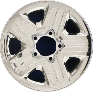 Toyota Tundra 2012-2013 chrome clad 18x8 steel wheels or rims. Hollander part number STL69619/99572, OEM part number 4260D0C010.