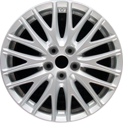 Ford Focus 2012-2014 powder coat silver 17x7 aluminum wheels or rims. Hollander part number ALY3882, OEM part number CV6Z1007A.