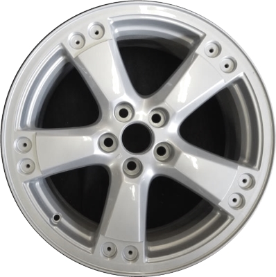 Lexus RX330 2004-2006 powder coat silver 18x7 aluminum wheels or rims. Hollander part number ALY74274, OEM part number Not Yet Known.