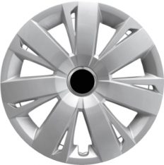 537s 16 Inch Aftermarket Silver Hubcaps/Wheel Covers Set