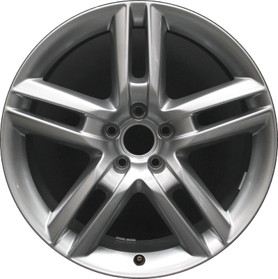 Audi A6 2014-2018 powder coat hyper silver 19x8.5 aluminum wheels or rims. Hollander part number ALY58972, OEM part number 4G0601025BQ.