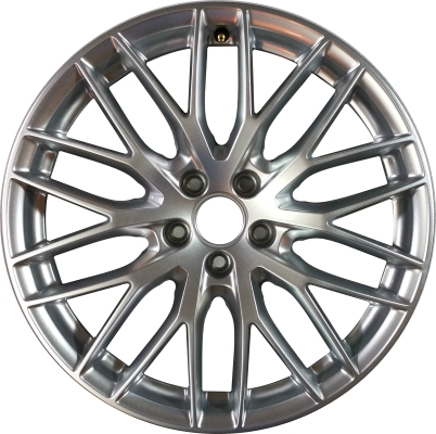 Audi A6 2012-2018 powder coat silver 19x8.5 aluminum wheels or rims. Hollander part number ALY58971, OEM part number 4G9601025K.