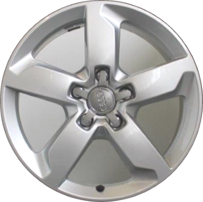 Audi Q7 2010-2015 powder coat silver 19x8.5 aluminum wheels or rims. Hollander part number ALY58935, OEM part number 4L0601025AH.