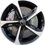 ALY58939U45 Audi RS7 Wheel/Rim Black Machined #4G8601025AN