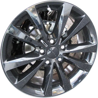 Dodge Avenger 2012-2014 powder coat black 18x7 aluminum wheels or rims. Hollander part number ALY2504U45/2432.FF, OEM part number Not Yet Known.