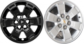 IMP-444BLK Chevrolet Colorado, GMC Canyon Black Wheel Skins (Hubcaps/Wheelcovers) 16 Inch Set