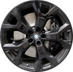 ALY86532U45 BMW X7 Wheel/Rim Black Painted #36116885461