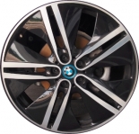 ALY86179/86180 BMW i3 Wheel/Rim Black Machined #36116856899