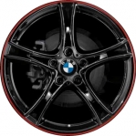 ALY86145 BMW 228i, 230i, M235i, M240i Wheel/Rim Black Painted #36116854610