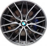ALY86140 BMW 228i, 230i, M235i, M240i Wheel/Rim Charcoal Machined #36116796220