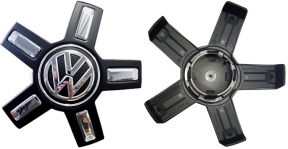 C70001 Volkswagen Passat OEM Black Chrome Center Cap #3G0601149CXQI