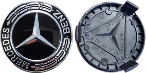 C85552 Mercedes-Benz OEM Black Center Cap #A1714000025