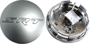 C9113 Dodge Challenger, Charger, Jeep Grand Cherokee SRT OEM Hyper Silver Center Cap #5QW99DD5AA