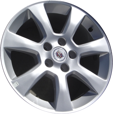 Cadillac ATS 2013-2016 powder coat silver 17x8 aluminum wheels or rims. Hollander part number ALY4702U20, OEM part number 22921891.