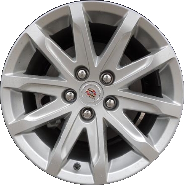 Cadillac CTS 2014-2016 powder coat silver 17x8.5 aluminum wheels or rims. Hollander part number ALY4713U20/4712, OEM part number 20984815.