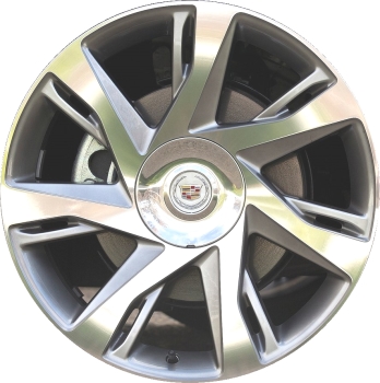 Cadillac ELR 2014-2016 medium charcoal machined 20x8.5 aluminum wheels or rims. Hollander part number ALY4727U78/4728HYPV2, OEM part number 23203130.